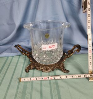 a477- crystal bucket w/ mis-match stand