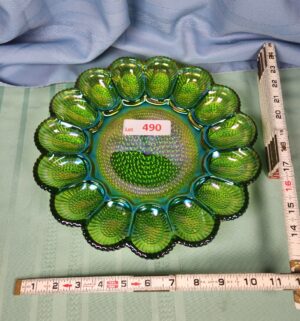 a490- Indiana Carnival Glass Deviled Egg Platter