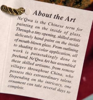 a494- Ne Qwa Art hand-painted glass ornament - Image 4