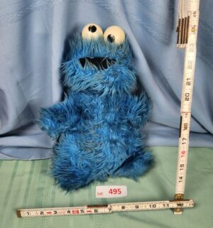 a495- vintage Cookie Monster plush toy