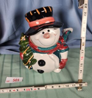a501- Snowman Cookie Jar
