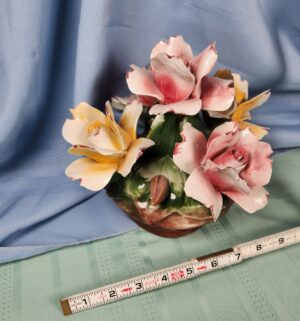 a507- Capodimonte porcelain flower basket - Image 3