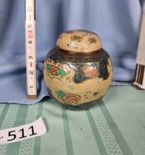 a511- vintage cloisonne ginger jar or vase