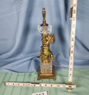 a513- vintage hollywood regency lamp stand only - Image 3