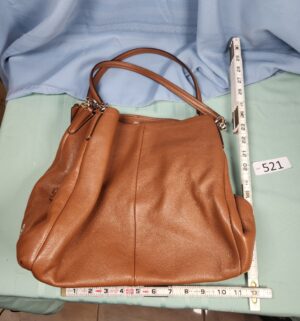 a521- Coach leather hand bag