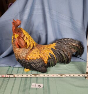a536- Resin Rooster, Broken