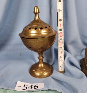 a546- vintage-style brass incense burner