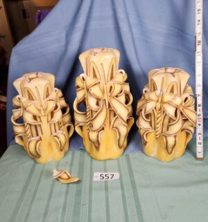 a557- Hand Carved Candles