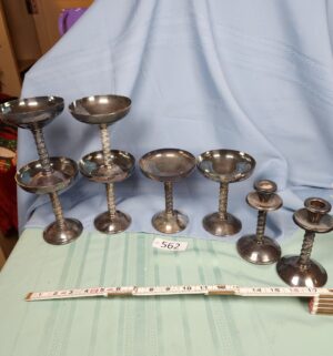 a562- Angulo Spain silver-plated chalice set