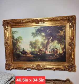 a580- Print of the Morning Ride: Dance of the Haymakers by Asher Brown Durand