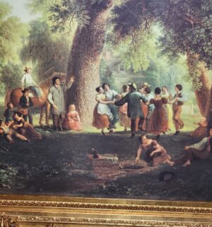 a580- Print of the Morning Ride: Dance of the Haymakers by Asher Brown Durand - Image 3