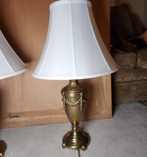a583- Pair of Stiffel Brass Lamps - Image 3