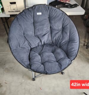 b10- fold up papasan moon chair. Great shape