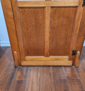 b29- Antique Eastlake Slim Clost Armoire Dresser - Image 3