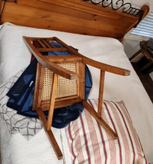 b35- Cane Seat Art Nouveau bentwood bistro chair - Image 3