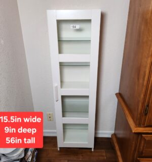 b64- Elegant Glass door cabinet