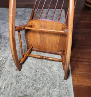 b90- Adult Size Maple Rocking Chair - Image 4