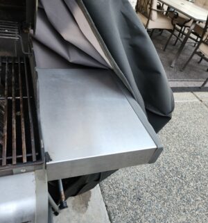 b137- Weber Spirit Stainless BBQ w/ cover. No tank - Image 4
