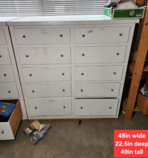 b211- Antique Hardware Store Utility Cabinet
