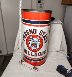 b254- fresno state bulldogs trash can