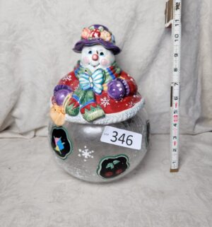 b346- snowman cookie jar