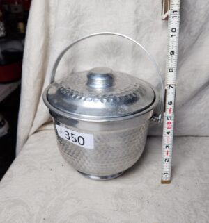 b350- vintage italian aluminum ice bucket