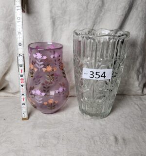 b354- anthropologie vase, glass vase