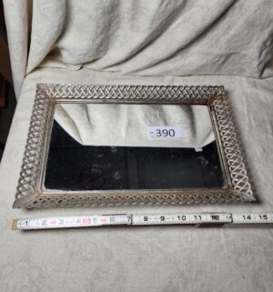 b390- vintage mirror tray