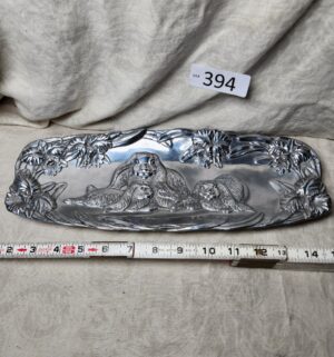 b394- Arthur Court Designs Bunny Oblong Tray