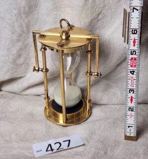 b427- Brass Hourglass