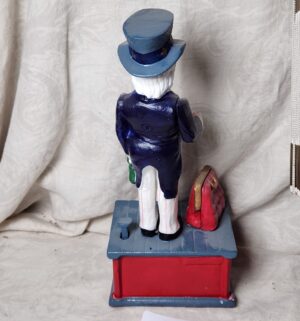 b436- Uncle Sam mechanical coin bank - Image 4