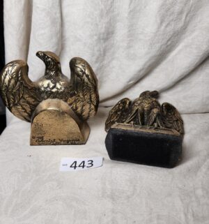 b443- Cast Bronze 1776 eagle bookends by colonia virgina - Image 3