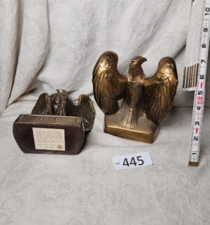 b445- PM Craftsman 1776 American Eagle Bookends - Image 3