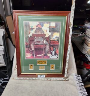 b453- Beating the Deadline by Norman Rockwell