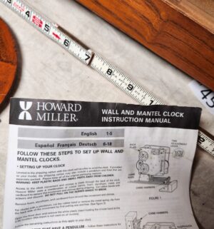 b454- Howard Miller Hadley Mantel Clock - Image 4