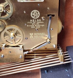 b454- Howard Miller Hadley Mantel Clock - Image 6