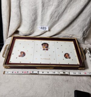 b489- Danbury Mint M.I. Hummel serving tray