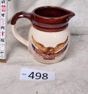 b498- McCoy Spirit of 76 Pottery Pitcher