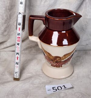 b501- McCoy Spirit of 76 Stoneware Pitcher