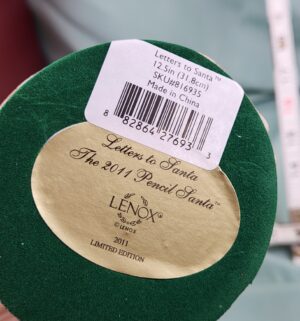 d3- Lenox Letters to Santa 2011 Pencil Santa Figurine - Image 3