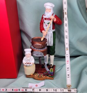d6- Lenox Pencil Santa. Santas Fudge Shop 2017 Edition