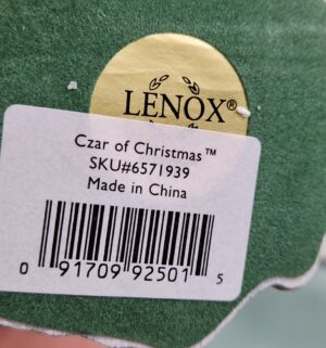d14- Lenox Pencil Santa figurine from the Czar of Christmas - Image 3