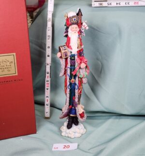 d20- Lenox 1998 Folk Art Pencil Santa Christmas King