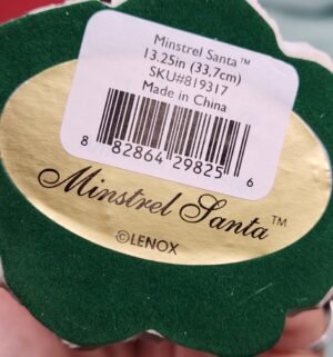 d23- Lenox Minstrel Pencil Santa figurine - Image 3