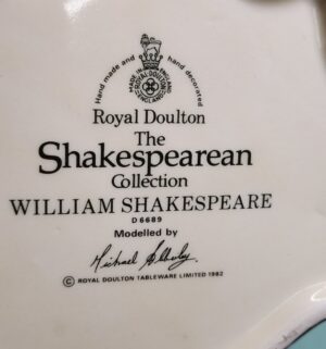 d31- Royal Doulton William Shakespeare large character jug (D6689 - Image 3