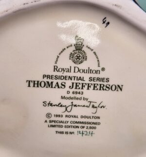 d33- Thomas Jefferson D6943 Royal Doulton - Image 3
