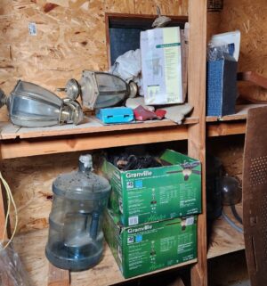 c5- misc items on shelves, floor in shed, buyers choice on what to take - Image 6