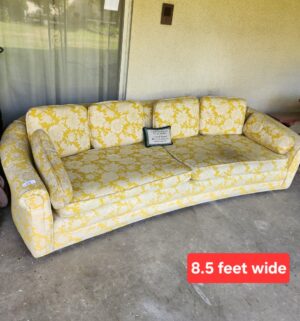 c24- Mid century kraft line long sofa. Moved to covered patio 12/1/25
