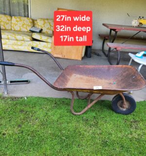c25- vintage garden wheelbarrow