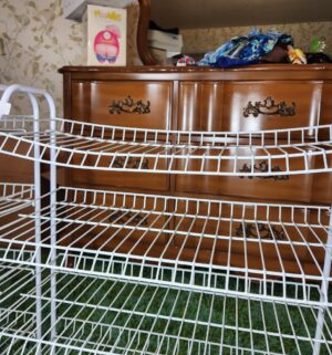 c41- wire shelf racks used for shoes - Image 3
